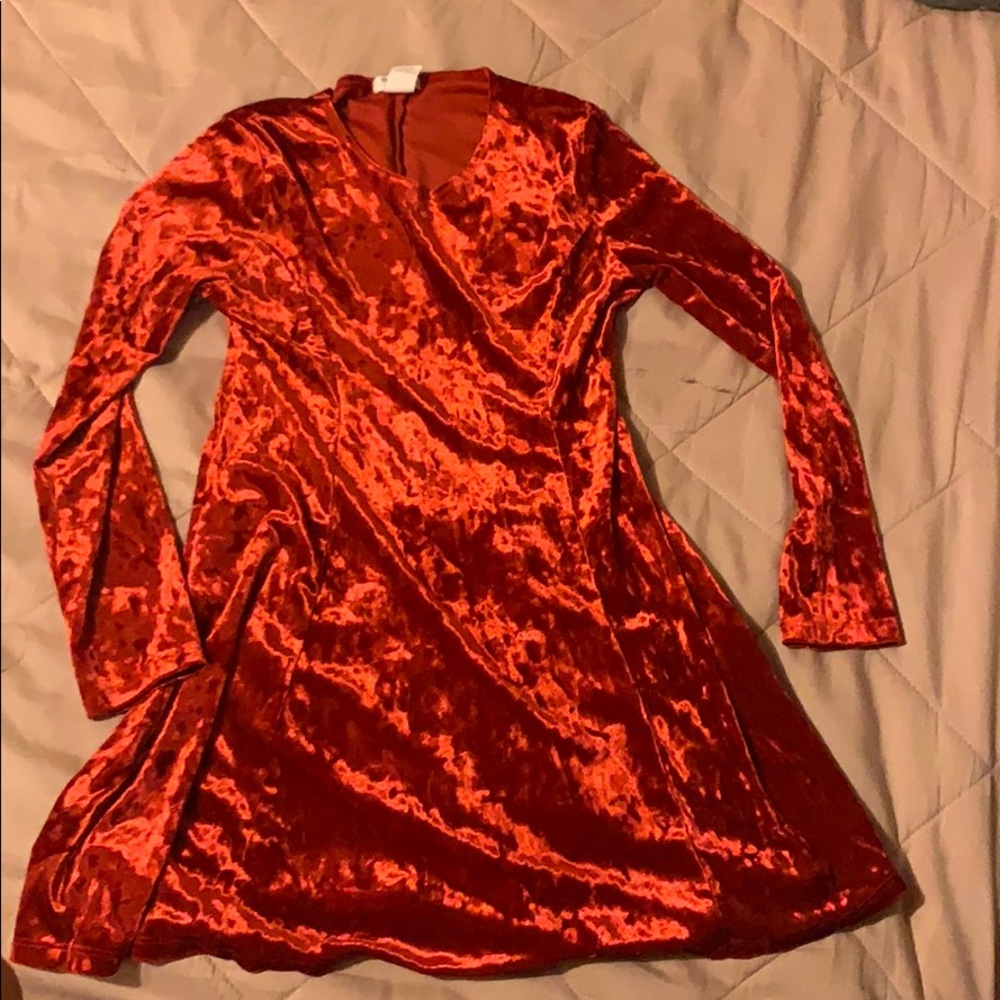 Forever21 kids red dress 7/8